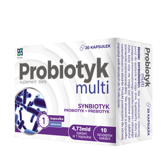 Probiotyk Multi, 20 kapsułek USZKODZONE OPAKOWANIE - zdjęcie produktu