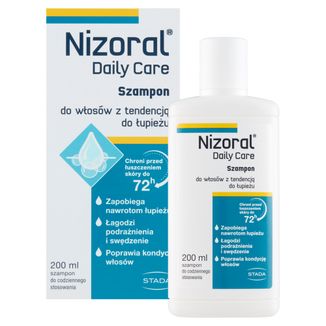 Nizoral Daily Care, szampon do włosów z tendencją do łupieżu, 200 ml USZKODZONE OPAKOWANIE - zdjęcie produktu