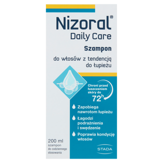 Nizoral Daily Care, szampon do włosów z tendencją do łupieżu, 200 ml - zdjęcie produktu