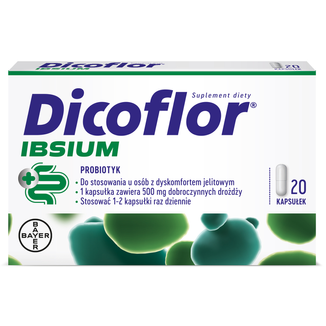 Dicoflor Ibsium, 20 kapsułek KRÓTKA DATA Dicoflor Ibsium, 20 kapsułek KRÓTKA DATA - zdjęcie produktu