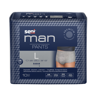 Seni Man Pants, majtki chłonne, rozmiar L, 100-135 cm, 10 sztuk - zdjęcie produktu