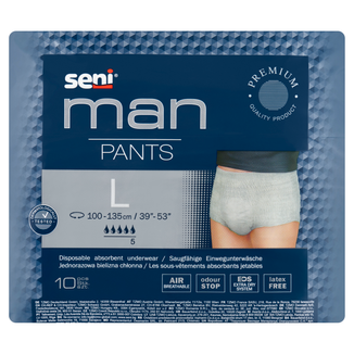 Seni Man Pants, majtki chłonne, rozmiar L, 100-135 cm, 10 sztuk - zdjęcie produktu