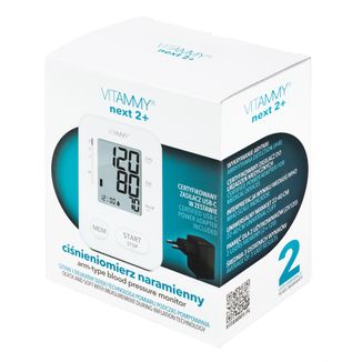 Vitammy Next 2+, automatyczny ciśnieniomierz naramienny z zasilaczem - zdjęcie produktu