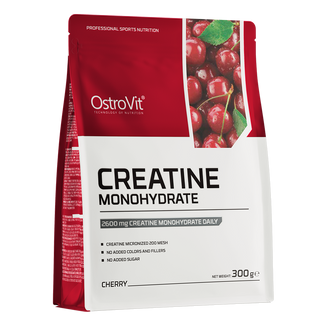 OstroVit Creatine Monohydrate, smak wiśniowy, 300 g - zdjęcie produktu