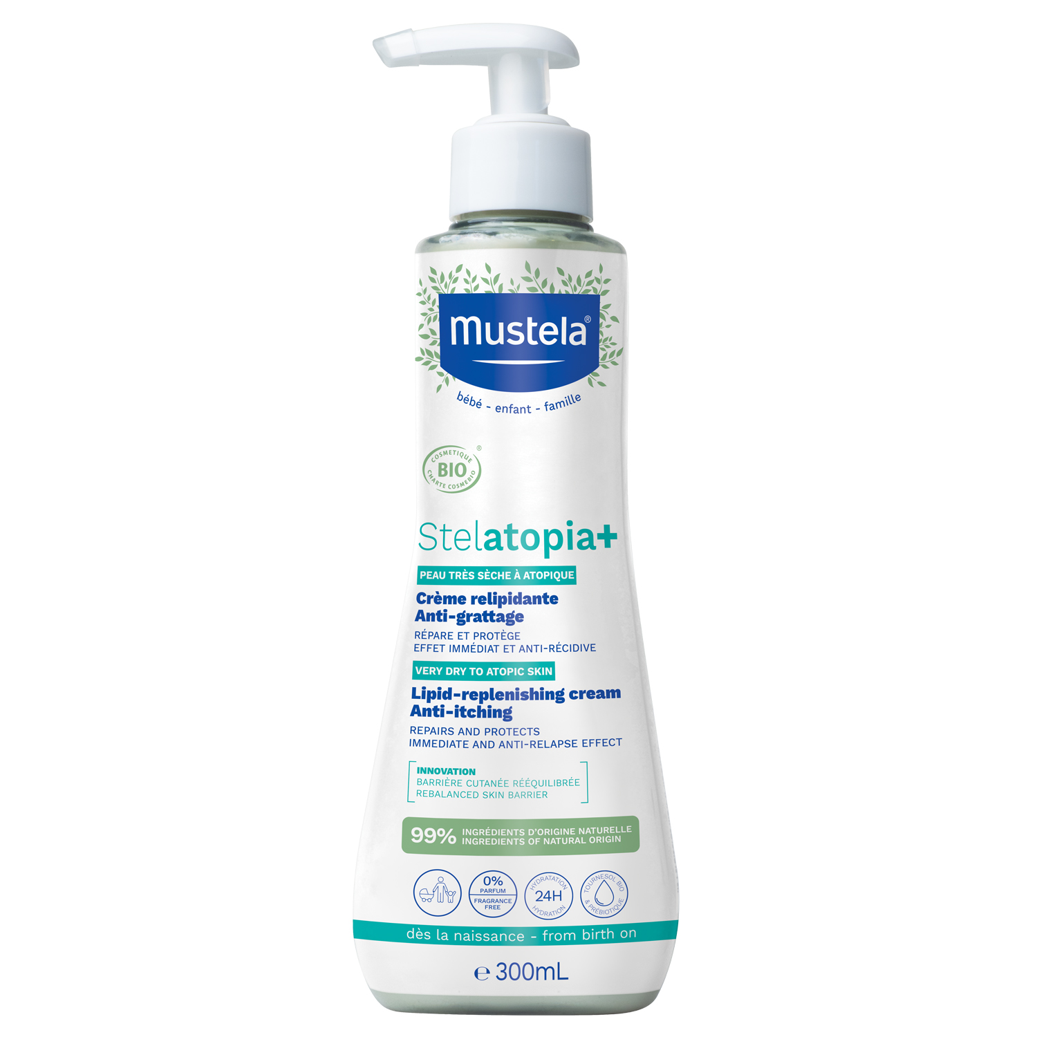 Mustela Mustela Stelatopia+, Creme auffüllend Lipide, 300 ml — Inhaltsstoffe und Bewertung