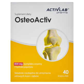 Activlab Pharma OsteoActiv, 40 kapsułek Activlab Pharma OsteoActiv, 40 kapsułek - zdjęcie produktu