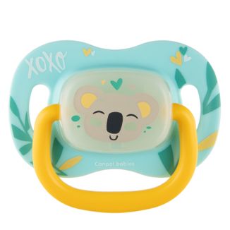Canpol Babies, smoczek uspokajający, silikonowy, symetryczny, świecący w ciemności, Exotic Animals, koala, 6-18 miesięcy, 1 sztuka - zdjęcie produktu