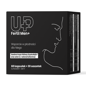 Up Fertil Men+, 60 kapsułek + 30 saszetek Up Fertil Men+, 60 kapsułek + 30 saszetek - zdjęcie produktu
