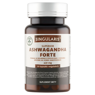 Singularis Superior Ashwagandha Forte 620 mg, 30 kapsułek - zdjęcie produktu
