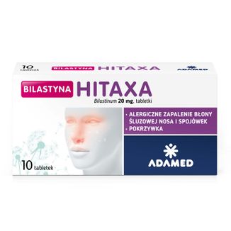 Bilastyna Hitaxa 20 mg, 10 tabletek - zdjęcie produktu
