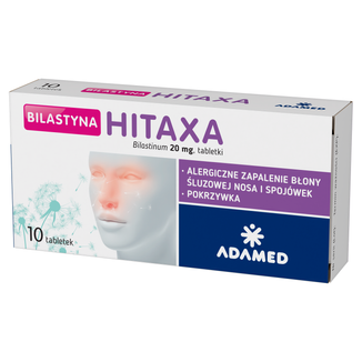 Bilastyna Hitaxa 20 mg, 10 tabletek - zdjęcie produktu