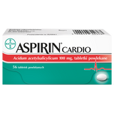 Aspirin Cardio 100 mg, 56 tabletek powlekanych - miniaturka zdjęcia produktu