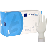 Abena, rękawice lateksowe, niejałowe, bezpudrowe, rozmiar L, 100 sztuk USZKODZONE OPAKOWANIE Abena, rękawice lateksowe, niejałowe, bezpudrowe, rozmiar L, 100 sztuk USZKODZONE OPAKOWANIE - miniaturka zdjęcia produktu