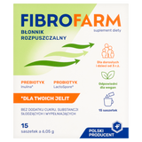 Fibrofarm Błonnik Rozpuszczalny, dla dorosłych i dzieci od 3 lat, 6,05 g x 15 saszetek - miniaturka zdjęcia produktu