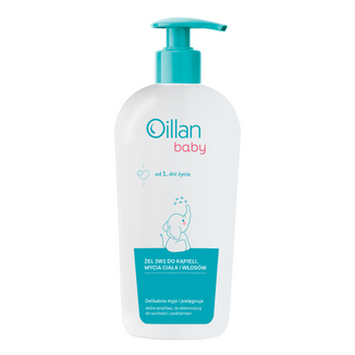 Oillan Baby, żel do kąpieli, mycia ciała i włosów 3w1, od 1 dnia życia, 750 ml - zdjęcie produktu