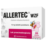 Allertec WZF 10 mg, 20 tabletek powlekanych USZKODZONE OPAKOWANIE Allertec WZF 10 mg, 20 tabletek powlekanych USZKODZONE OPAKOWANIE - miniaturka zdjęcia produktu
