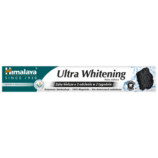 Himalaya Ultra Whitening, ziołowa pasta do zębów z naturalnym węglem, 75 ml - zdjęcie produktu