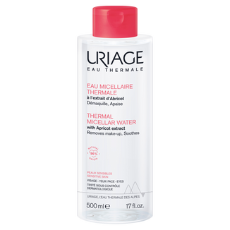 Uriage Eau Thermale, termalna woda micelarna z ekstraktem z moreli do skóry wrażliwej, 500 ml - zdjęcie produktu