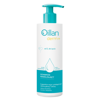 Oillan Derm+, szampon nawilżający, od 1 dnia życia, 180 ml - zdjęcie produktu
