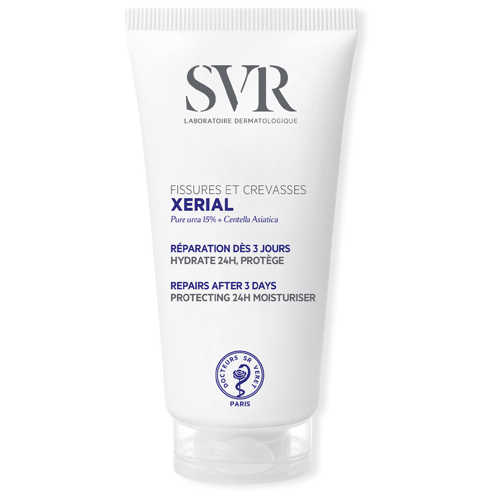 Nieznana SVR Xerial Fissures & Crevasses, krem do stóp z mocznikiem, skóra popękana i spierzchnięta, 50 ml