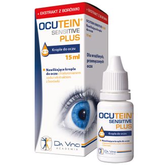 Ocutein Sensitive Plus, krople do oczu, 15 ml - zdjęcie produktu