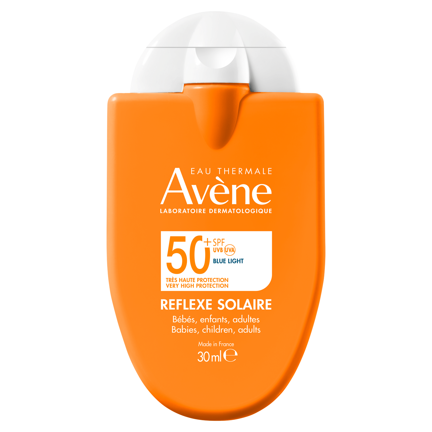 Avene Avene Refleks Słoneczny, krem ochronny, SPF 50+, dla dorosłych i dzieci od 6 miesiąca, 30 ml — Inhaltsstoffe und Bewertung