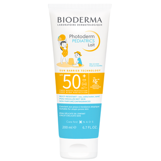Bioderma Photoderm Pediatrics, mleczko ochronne dla dzieci, SPF 50+, od 1 roku, 200 ml - zdjęcie produktu