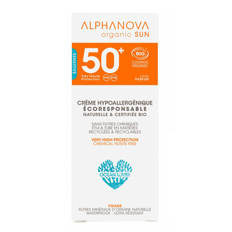 Alphanova Sun Bio, krem przeciwsłoneczny, hipoalergiczny, SPF 50, 50 g - zdjęcie produktu