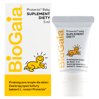 BioGaia Protectis Baby, krople dla dzieci, tubka, 5 ml KRÓTKA DATA - zdjęcie produktu