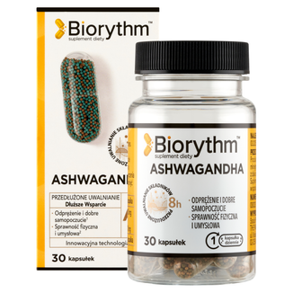 Biorythm Ashwagandha, 30 kapsułek - zdjęcie produktu