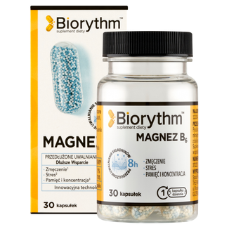 Biorythm Magnez B6, 30 kapsułek - zdjęcie produktu