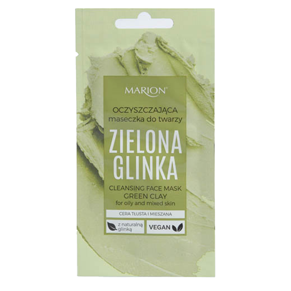 Nieznana Marion grün Tonerde, Maske reinigend für das Gesicht, 8 ml — Inhaltsstoffe und Bewertung