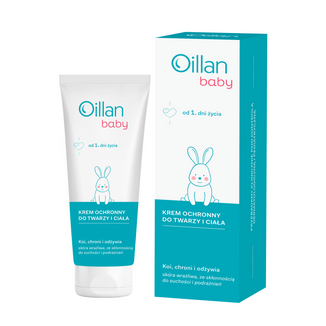 Oillan Baby, krem ochronny do twarzy i ciała, od 1 dnia życia, 75 ml USZKODZONE OPAKOWANIE - zdjęcie produktu