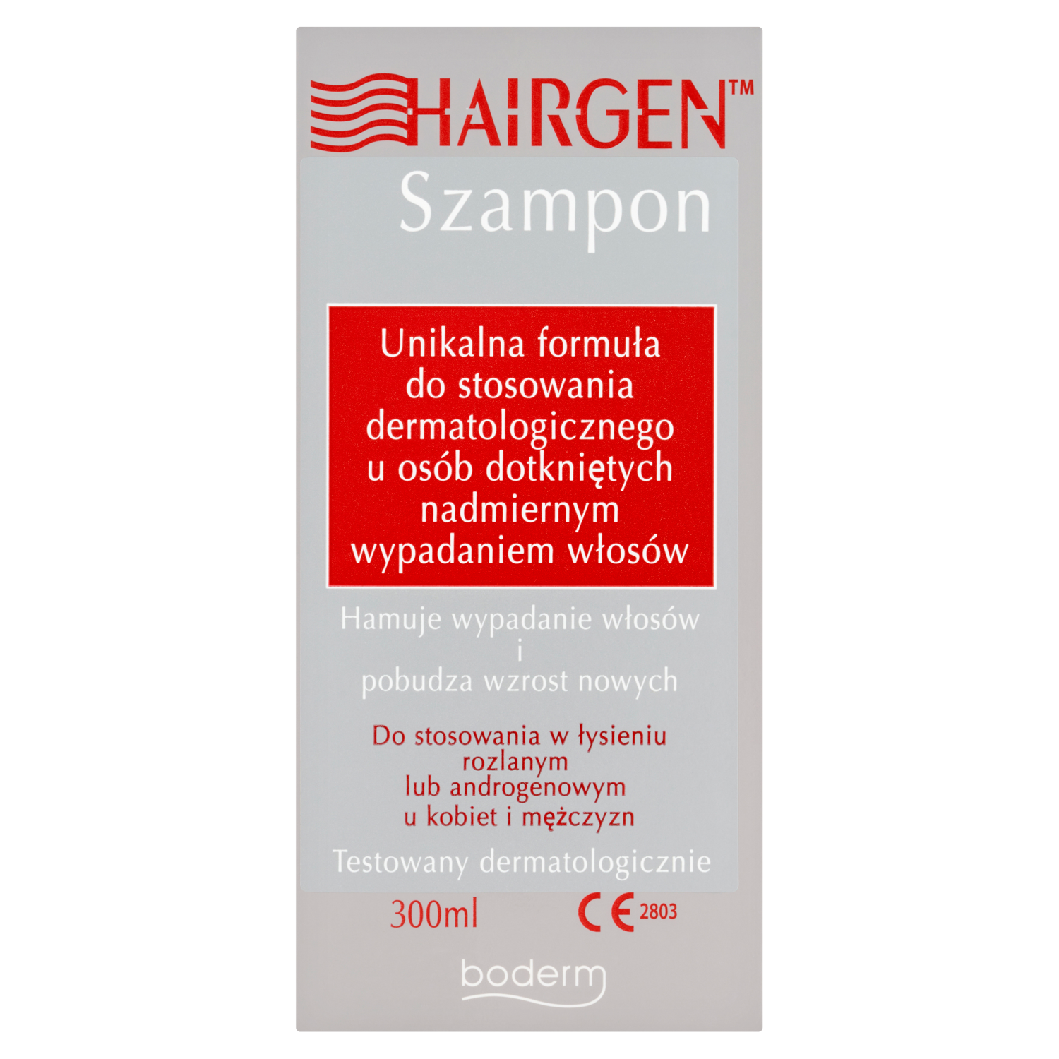 Hairgen Hairgen, szampon przeciw wypadaniu włosów i łysieniu androgenowemu, 300 ml