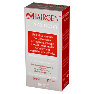 Hairgen, szampon do stosowania dermatologicznego u osób dotkniętych nadmiernym wypadaniem włosów, 300 ml - zdjęcie produktu