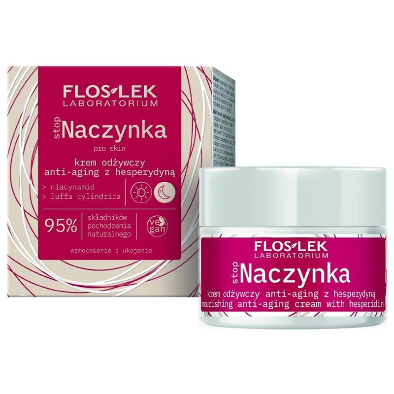 Flos-Lek Laboratorium Floslek StopNaczynka, krem odżywczy anti-aging, z hesperydyną, 50 ml