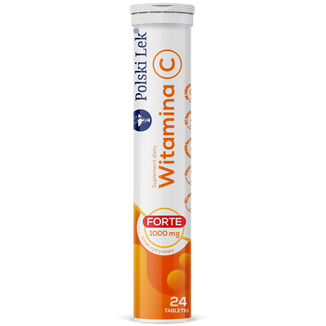 Witamina C 1000 mg, smak cytrynowy, 24 tabletki musujące - zdjęcie produktu