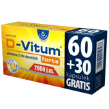 D-Vitum Forte 2000 j.m., 90 kapsułek - miniaturka zdjęcia produktu