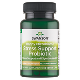 Swanson Happy Microbiom Stress Support Probiotic, 60 kapsułek wegetariańskich - miniaturka zdjęcia produktu