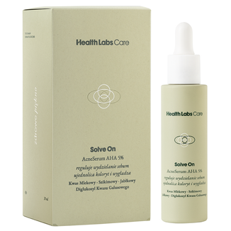 Health Labs Solve On Acne, serum do twarzy AHA 5%, 30 ml - zdjęcie produktu