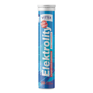 Vitter Blue Elektrolity, smak owoców tropikalnych, 20 tabletek musujących - zdjęcie produktu