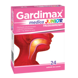 Gardimax Medica Junior truskawkowy 5 mg +1 mg, 24 tabletki do ssania - miniaturka zdjęcia produktu