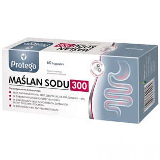 Protego Maślan Sodu 300 mg, 60 kapsułek - zdjęcie produktu