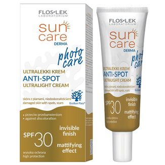 Flos-Lek Sun Care Photo Care, ultralekki krem przeciw przebarwieniom, SPF 30, 30 ml - zdjęcie produktu