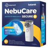 NebuCare Secure+, zestaw do nebulizacji, nebulizator siateczkowy NE-M01L + roztwór soli fizjologiczny NaCl 0,9%, 5 ml x 40 ampułek - miniaturka zdjęcia produktu