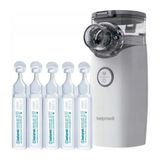 NebuCare Secure+, zestaw do nebulizacji, nebulizator siateczkowy NE-M01L + roztwór soli fizjologiczny NaCl 0,9%, 5 ml x 40 ampułek - miniaturka zdjęcia produktu