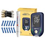 Diagnostic Gold Care, zestaw do pomiaru poziomu glukozy we krwi, glukometr + akcesoria - miniaturka zdjęcia produktu