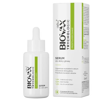 Biovax Trychologic Przetłuszczanie, serum do skóry głowy, 50 ml KRÓTKA DATA - zdjęcie produktu