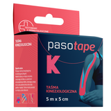 Pasotape, taśma kinezjologiczna, różowa, 5 cm x 5 m - miniaturka zdjęcia produktu
