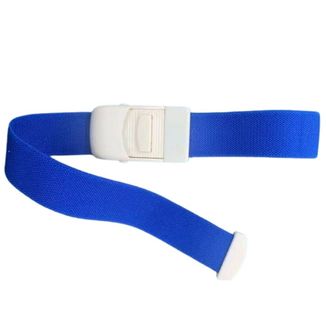 Novama, staza uciskowa z klipsem, bezlateksowa, automatyczna, niebieska, 45 × 2,5 cm - zdjęcie produktu